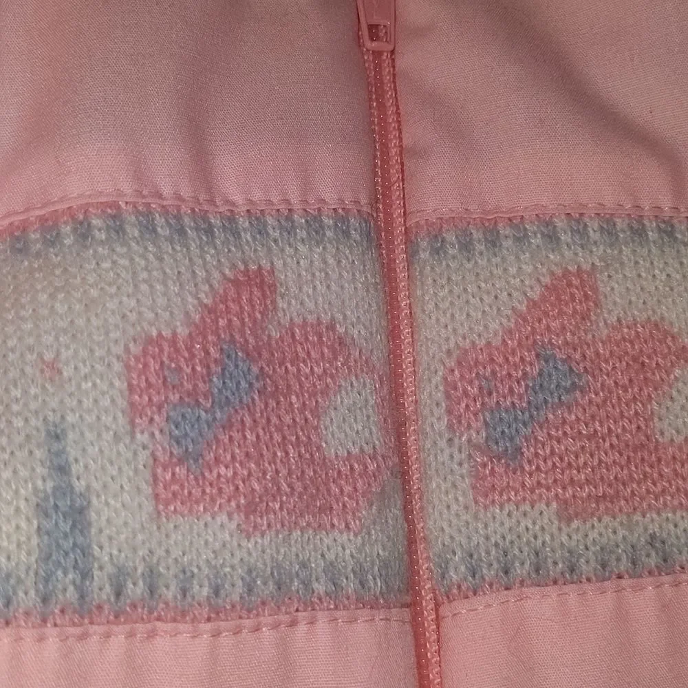 Vintage 3 piece kawaii‎ knit bunny outfit size 12 months